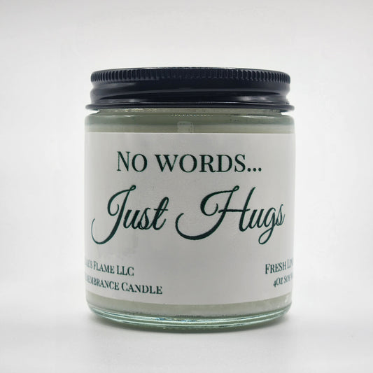 No Words... Just Hugs Candle